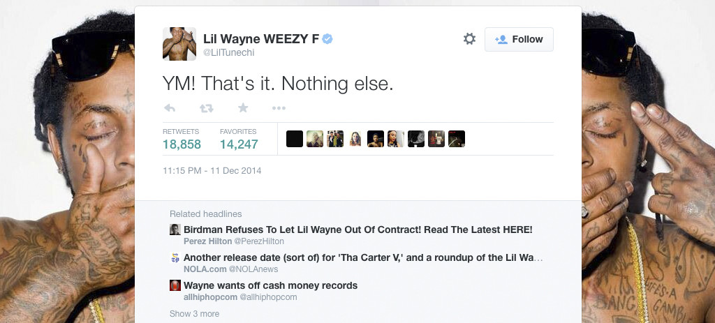 lil wayne tweet